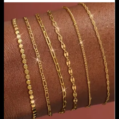 Golden Flat Bead Little Cuba Paper Clip