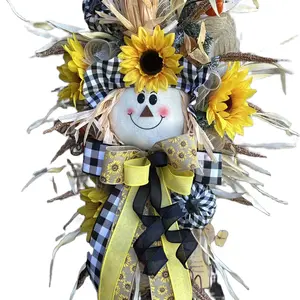 Scarecrow Wreath, Fall Wreath