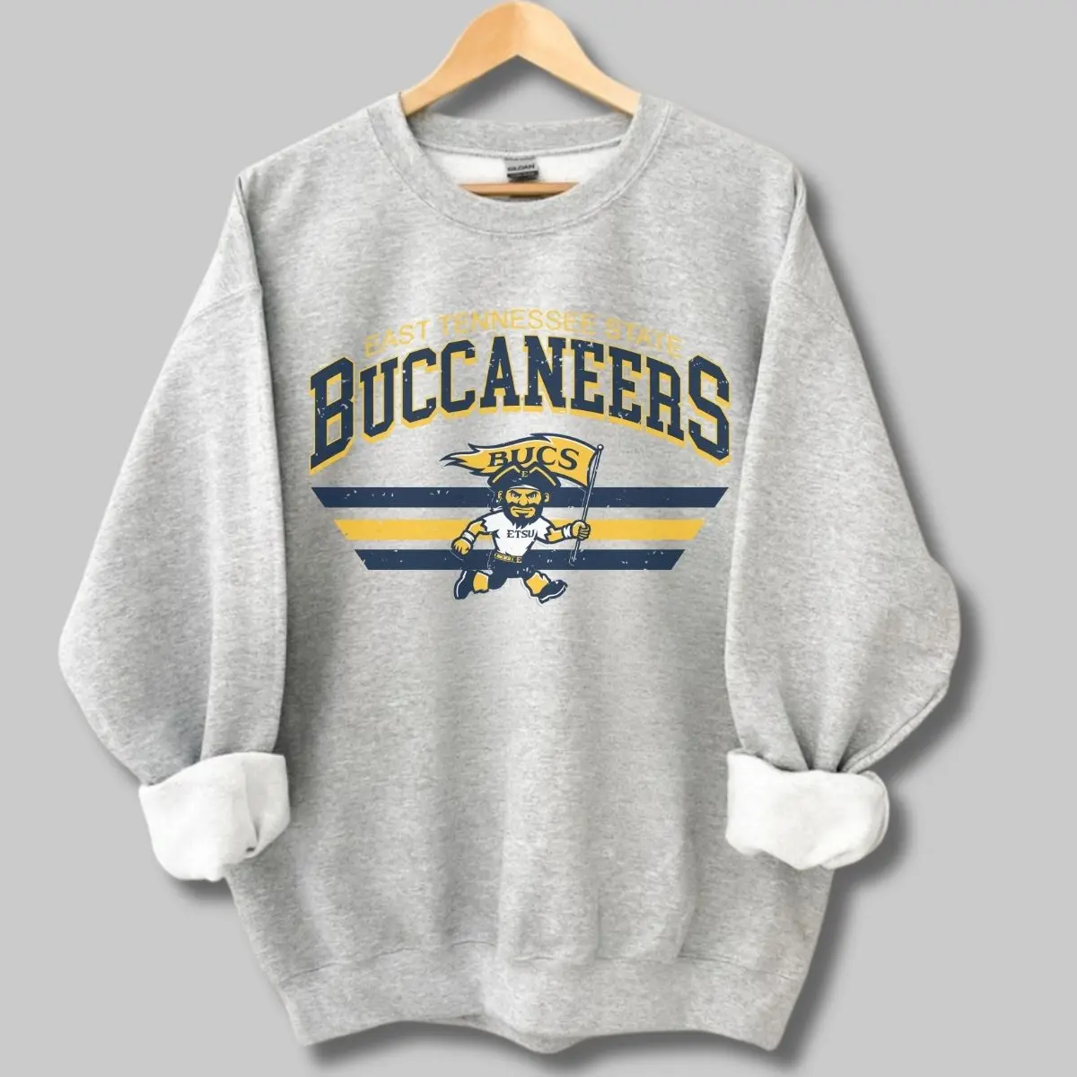 East Tennessee State University Vintage Football Sweatshirt, East Tennessee State Buccaneers Vintage Sweatshirt, Unisex Vintage Sweatshirt, Classic Sport Sweatshirt, Gift For Football Fans