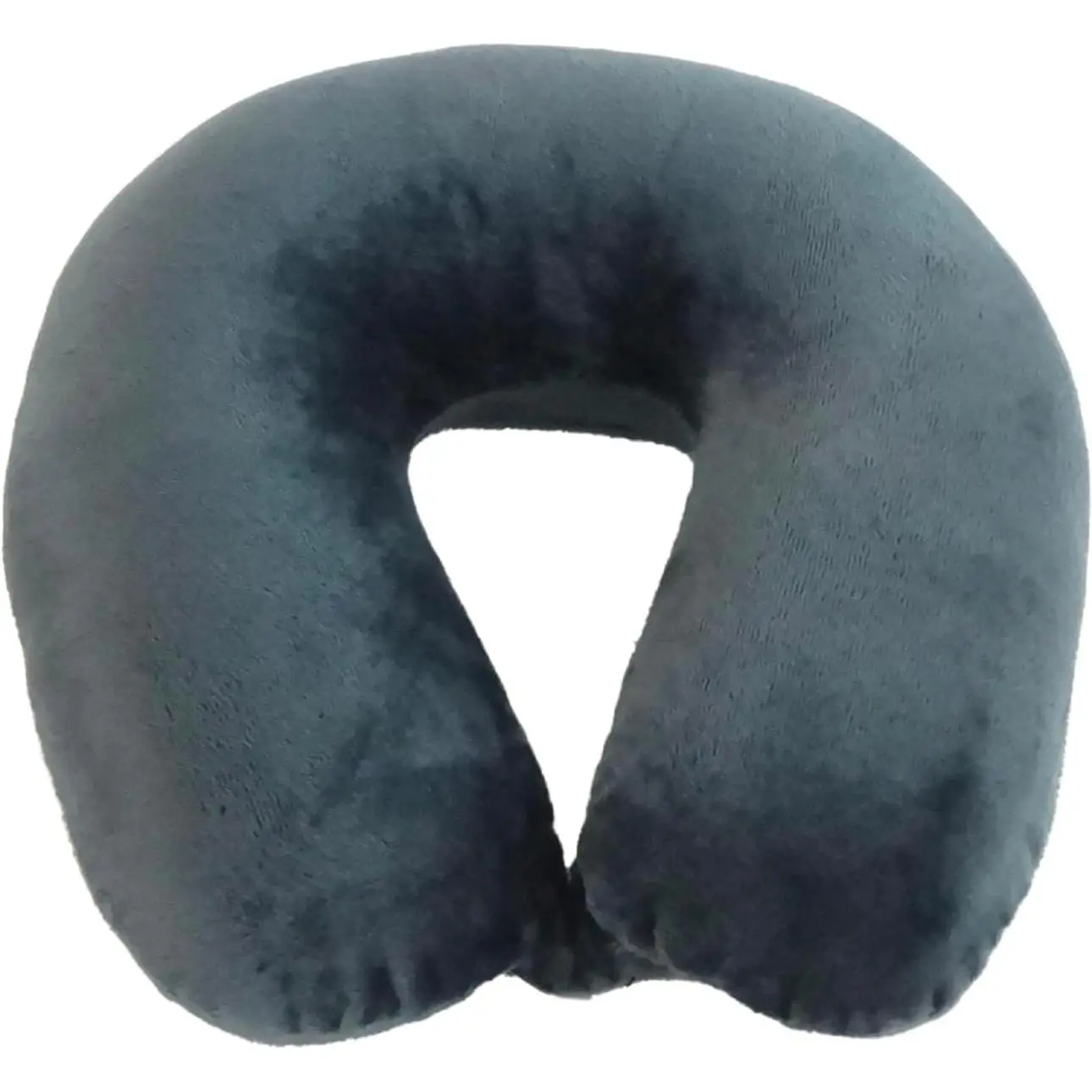 Adult Cozy Soft Microfiber Neck Pillow for Travel – Compact, Machine Washable - Perfect for Airplane, Car, or Home Use - Filled and Finished in The USA – Charcoal