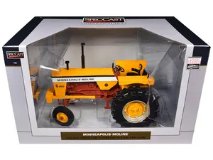 Minneapolis Moline G1000 Open Station 2WD Tractor Yellow with Brown Frame "Classic Series" 1/16 Diecast Model by SpecCast