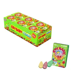 Cry Baby Tears Extra Sour Candy 1.98-Ounce Packs: 24-Piece Box