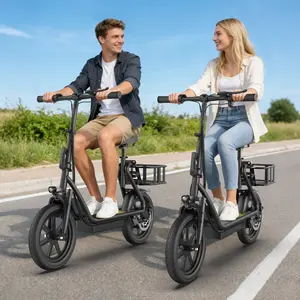 ESBS 500-750W Peak Motor Electric Scooter for Adults | 22mph  | Pet-Friendly Cargo Design with Removable Basket |Padded Seat | 300lbs Capacity & IPX4 Waterproof