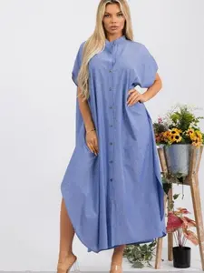 Beach Dress Flowy Dress - Casual Women's Casual Style for Everyday Wear - Womenswear Comfort Fabric Shirt Short Asymmetrical Linen Sleeved Summer