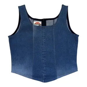 Denim Corset Top Rework