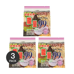 3 Pack Pei Tien Energy 99 Egg Roll Yam Flavor 6.35 oz - Taiwanese Taro Snack, Crispy Bar