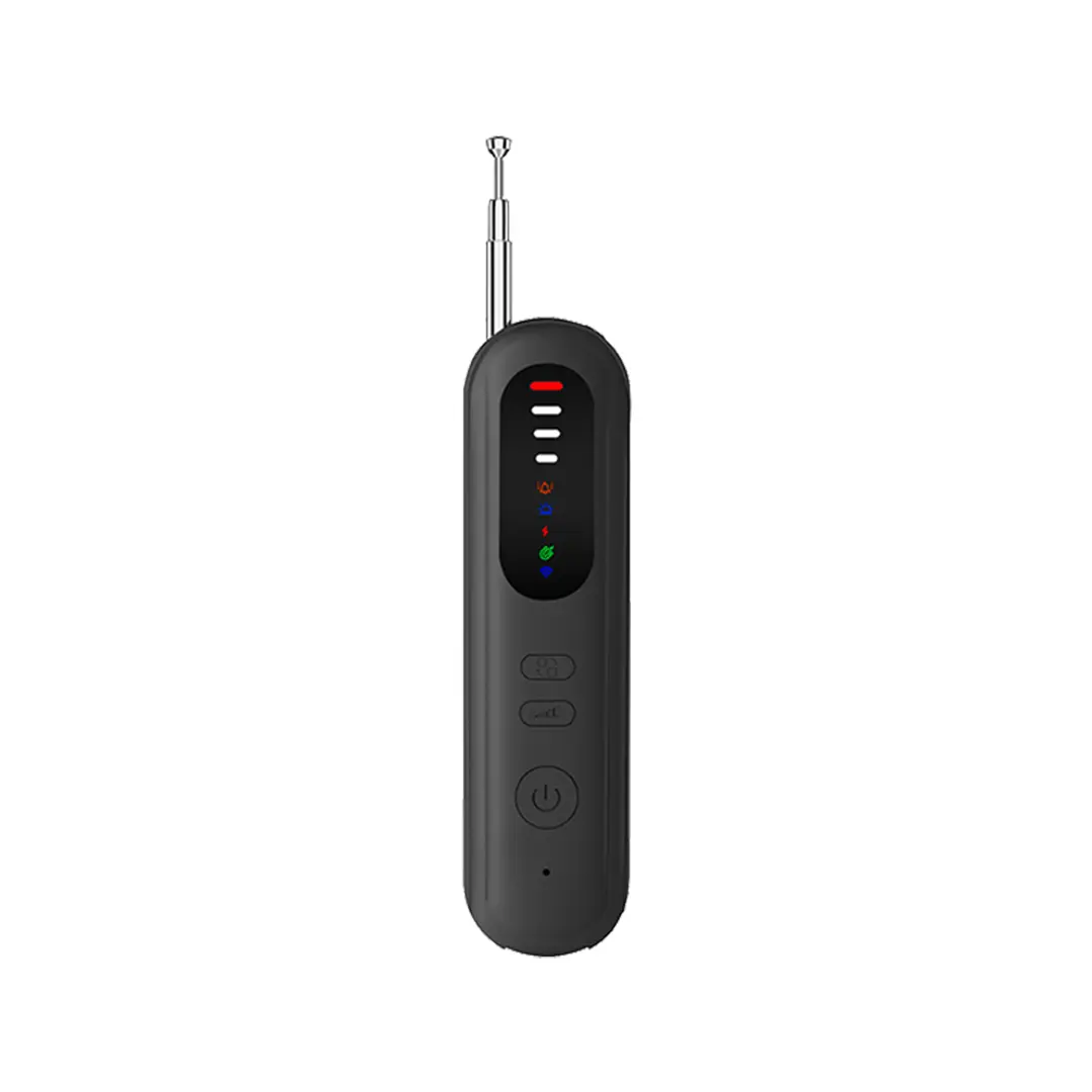 Hidden Camera Detector, Anti Spy Detector for GPS Tracker Bug Pinhole Camera Finder, 6 Levels Adjustable Signal Scanner with Retractable Antenna & Infrared Scan, Portable Privacy Protector for Travel Hotel Car Office Home Security