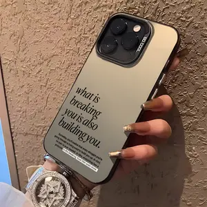 Black Silvery Shockproof Phone Case for iPhone 16 11 15 14 13 12 Pro Max Plus, Women's Faith Gift