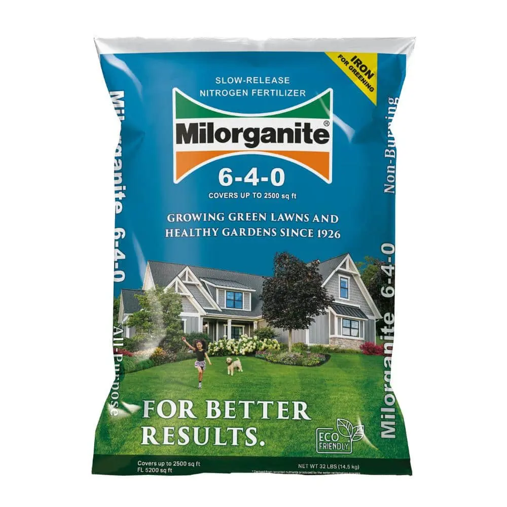 32 lbs. 2,500 sq. ft. Plant Fertilizer Slow-Release Nitrogen Garden and Lawn Fertilizer 6-4-0