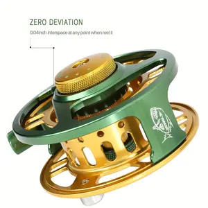 Fly Fishing Reel Corrosion-Resistant Hard-Anodized with CNC-machined Aluminum Alloy Body  Size 5/6 Ice Fishing Reels Fly Reels Outdoor Fishing Accessories Fly Fishing Reels for Trout Fishing