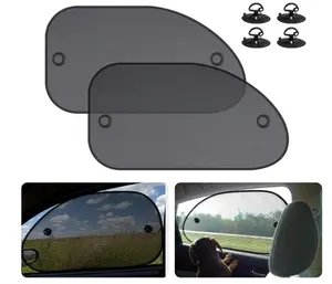 2 Pack Universal Car Window Shade, Cling Sunshade - Sun, Glare and UV Rays Protection for Your Child - Baby Side Window Car Sun Shades, Blocks Over 98% of Harmful UV Rays (Large)