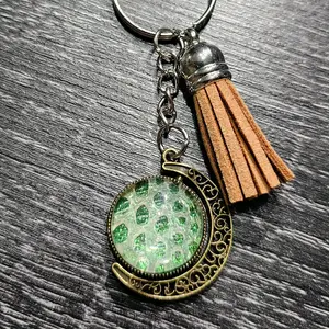 Authentic Boa Bling Moon Keychain - Perfect for Carrying Keys - Fashion Accessory