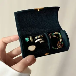 Women's Luxury Jewelry Storage Box Organiser, Jewelry Boxes, Multifunctional Storage, Compact Portable Design, Anti-Fading Ring Holder, Ideal Gift for Birthday, Mother's Day, Christmas, Valentine's Day