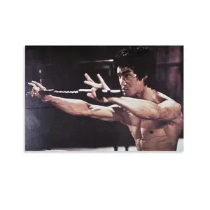 Bruce Lee Poster Picture Canvas Wall Art Print Home Room Decor