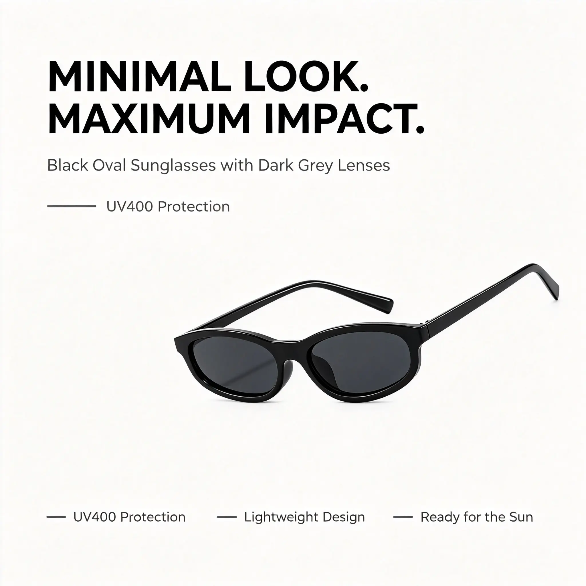 Women's Y2K-Style UV400 Slim Narrow-Frame Retro Oval Mini Sunglasses, Street-Style Shades