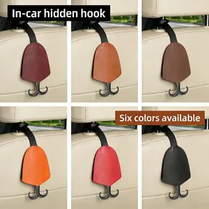 Essential Car Item Retractable Hidden Car Hook, Multi-Functional Storage Behind Seat Backrest, Must-Have Car Organizer