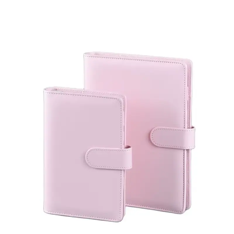 A6/A5 Macaroon Color PU Leather DIY Binder Notebook Cover Diary Agenda Planner Paper Cover School Stationery Coliky