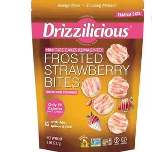 Drizzilicious Frosted Strawberry Mini Rice Cakes, 8 oz.