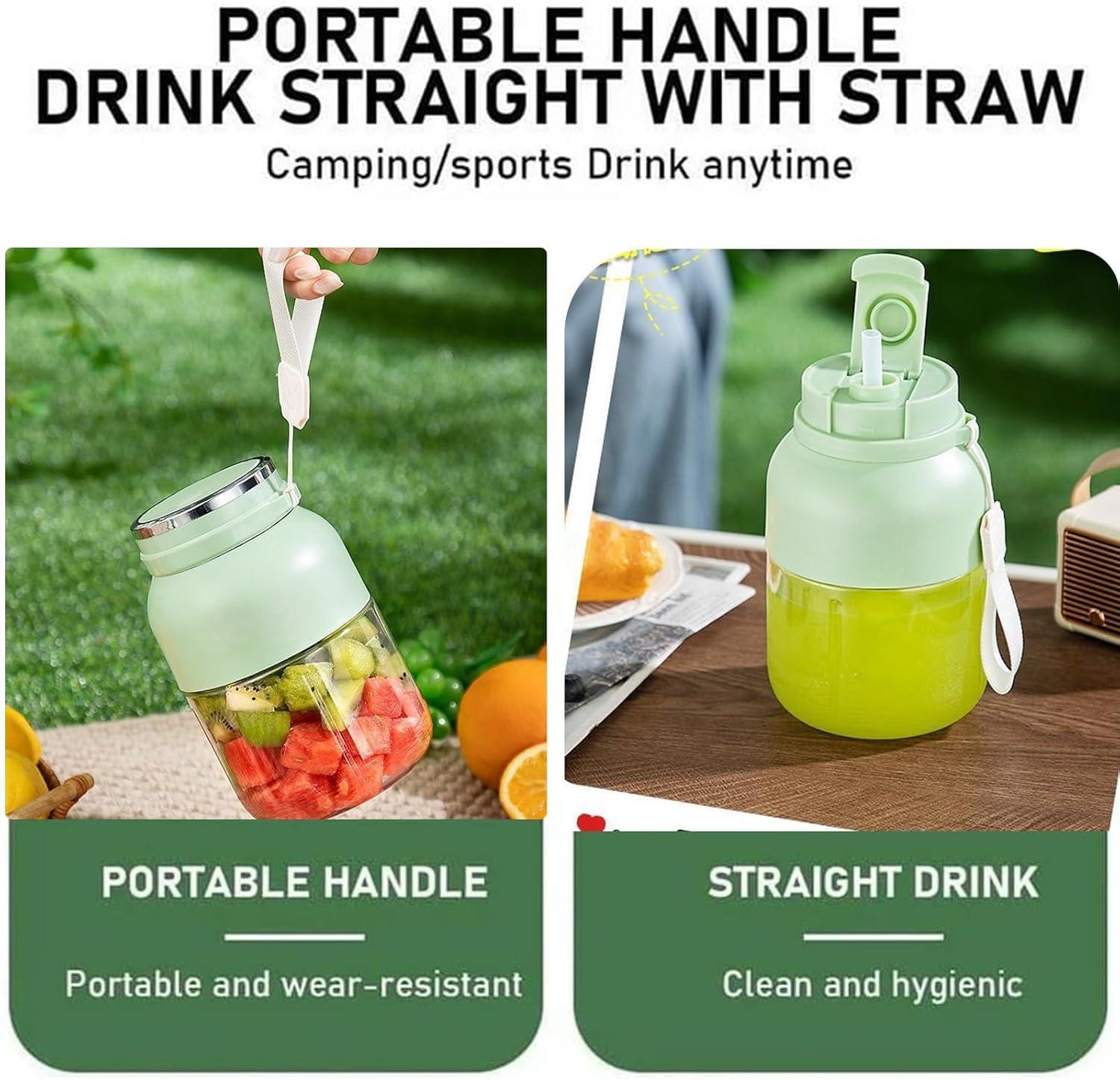 Portable Blender 17oz USB Rechargeable Juicer Cup – Smoothies, Protein Shakes & Fresh Juice in Seconds, Leakproof Travel Bottle for Gym, School, Summer & Outdoor Use Portable Blender 17oz USB Rechargeable Juicer Cup – Smoothies, Protein Shakes & Fresh Juice in Seconds, Leakproof Travel Bottle for Gym, School, Summer & Outdoor Use