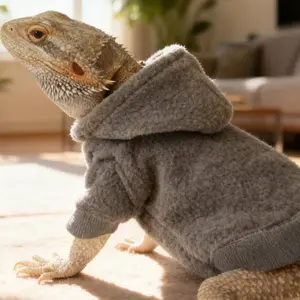 Lizard clothing, hoodies, T-shirts, pet transformation outfits for outings, lizard walking apparel, exotic pet clothing