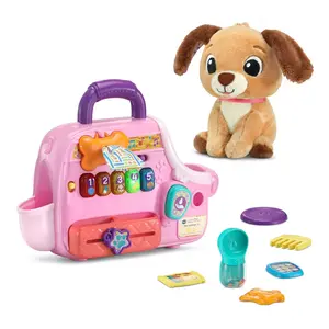 VTech Cutie Paws Puppy Carrier & Plush Dog / Accessories - Colors Numbers Shapes