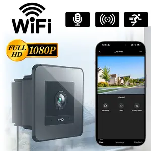 1080P HD Window Mounted Security Camera, 2.4G WiFi Wireless Indoor Camera with Two-Way Audio, Motion Detection & IR Night Vision, Rechargeable Battery Powered Home Surveillance, Home Security Cameras