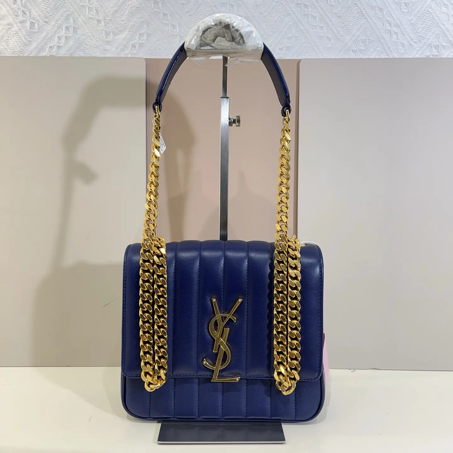 Pre-owned Yves Saint Laurent leather Shoulder Bags YSL Vicky Medium Matelasse Shoulder Bag qiqia9122