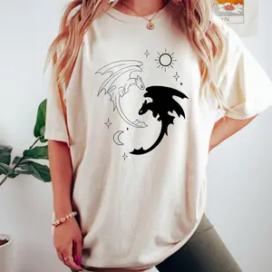 Toothless & Light Fury Comfort Colors® Shirt | How To Train Your Dragon Tee | Cute Fantasy Dragon Shirt for Fans & Dreamers