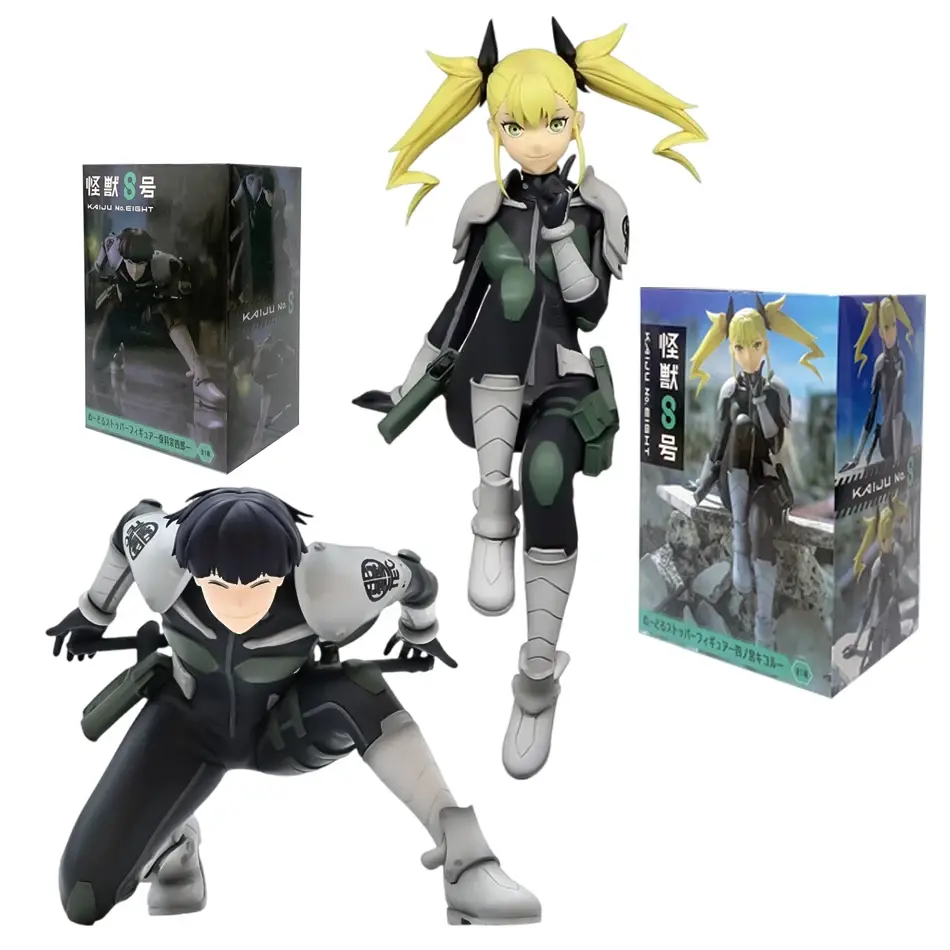 8/15cm Anime Figurine Kaiju No. 8 Soshiro Hoshina Kikoru Shinomiya Action Model Pvc Toy Collection Desktop Accessories Gift