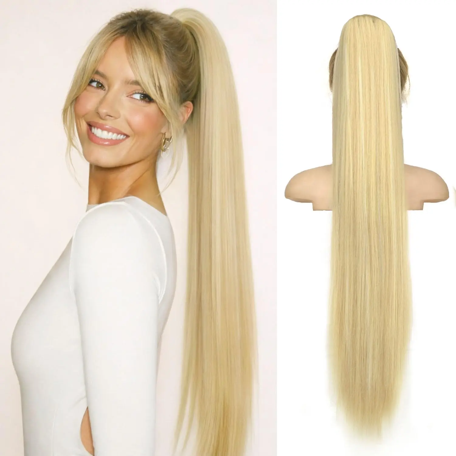 Golden Blonde with Bleach Blonde Highlights