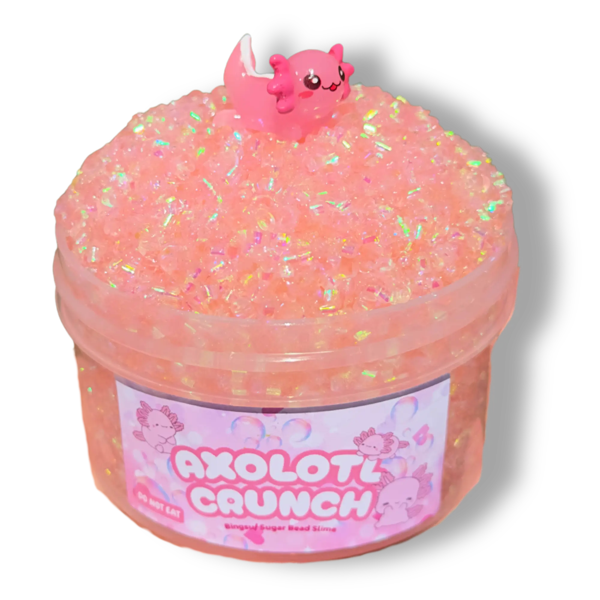 Axolotl Crunch Slime! Super Crunchy Slime!