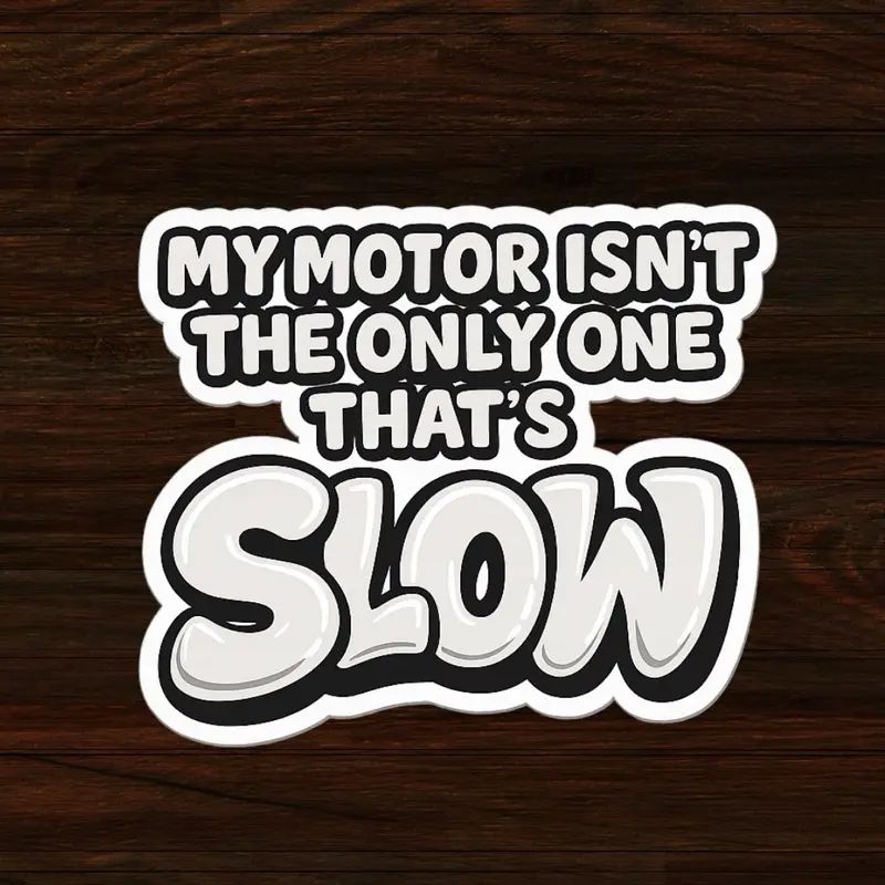 Funny mini moto sticker