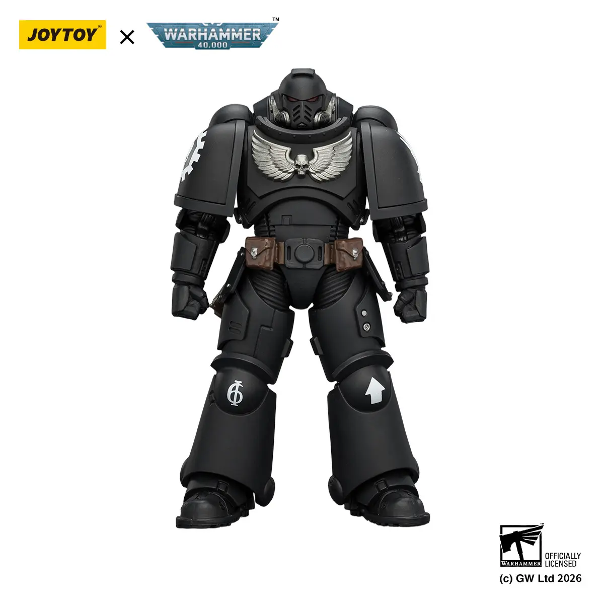 JOYTOY Warhammer 40,000 1/18 Action Figure Iron Hands Intercessor with Bolt Rifle, Bolt Pistol and Chainsword JT03837