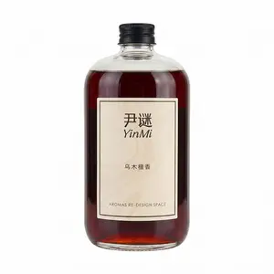 Yinmi Ubuy & Sandalwood Reed Diffuser Refill - Flameless Aroma Oil for Home Fragrance, Long Lasting Scent