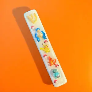 Pokémon Pikachu Inspired Mezuzah Cover – Handmade Resin Judaica Case, Unique Themed Artisan Mezuzah Holder