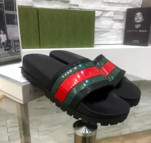 2025 spring and summer new fashion large size slippers outside wearing home casual men's shoes flip-flops beach cool drag tide