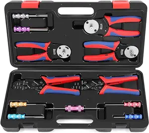 Knoweasy Deutsch Crimper Kits for Deutsch DT Connectors: Close Barrel and Open Barrel Crimper, Deutsch Removal Extraction Tool, Weather Pack Terminals - Includes 12PCS tool kit storage case