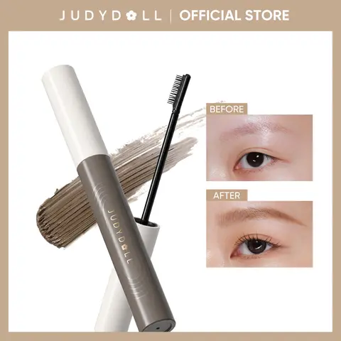 JUDYDOLL Precision Brow Mascara, Eyebrow Volumizing Mousse, Buildable Soft & Full Brows, All-day Wear, Flake Resistant, Waterproof, Long Lasting, Smudge Proof, Buildable Color, Easy Brush Applicator, Makeup, Cosmetics, Refresh Look, Summerwins, Lightweigh