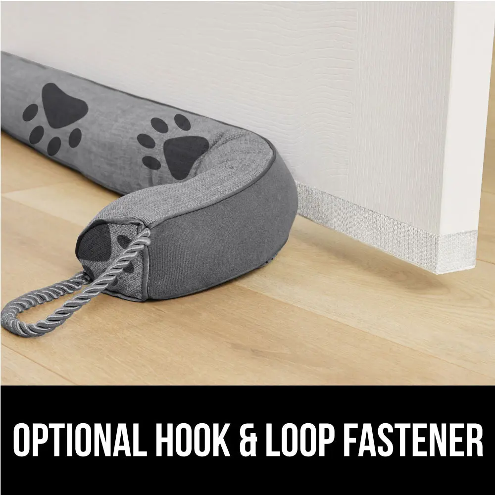 GORILLA GRIP Door Draft Stopper for Bottom of Doors, Cold Air Insulation Sweep, Weather Stripping Seal Noise, Soundproofing, Warmth Sealer, Easy Install Gap Filler, Home Essentials