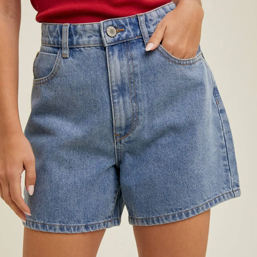 Penelope Denim Mom Shorts