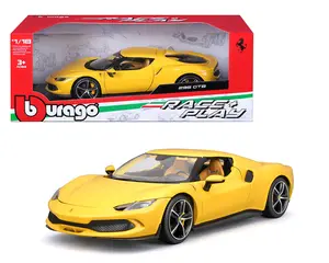 Bburago 1:18 Ferrari 296 GTB – Yellow Diecast Model Car