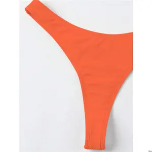 Bathing Bikini High Swim tiktok Summer Beach Cut Thong Panty Suit