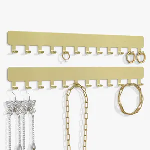 Necklace Holder Hanging Jewelry Organizer: Self-Adhesive Jewelry Organizer for Necklace Wall Jewelry Organizer