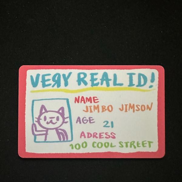 Custom Funny Parody License ID Card – Joke Gift for Friends, Family, or Birthday