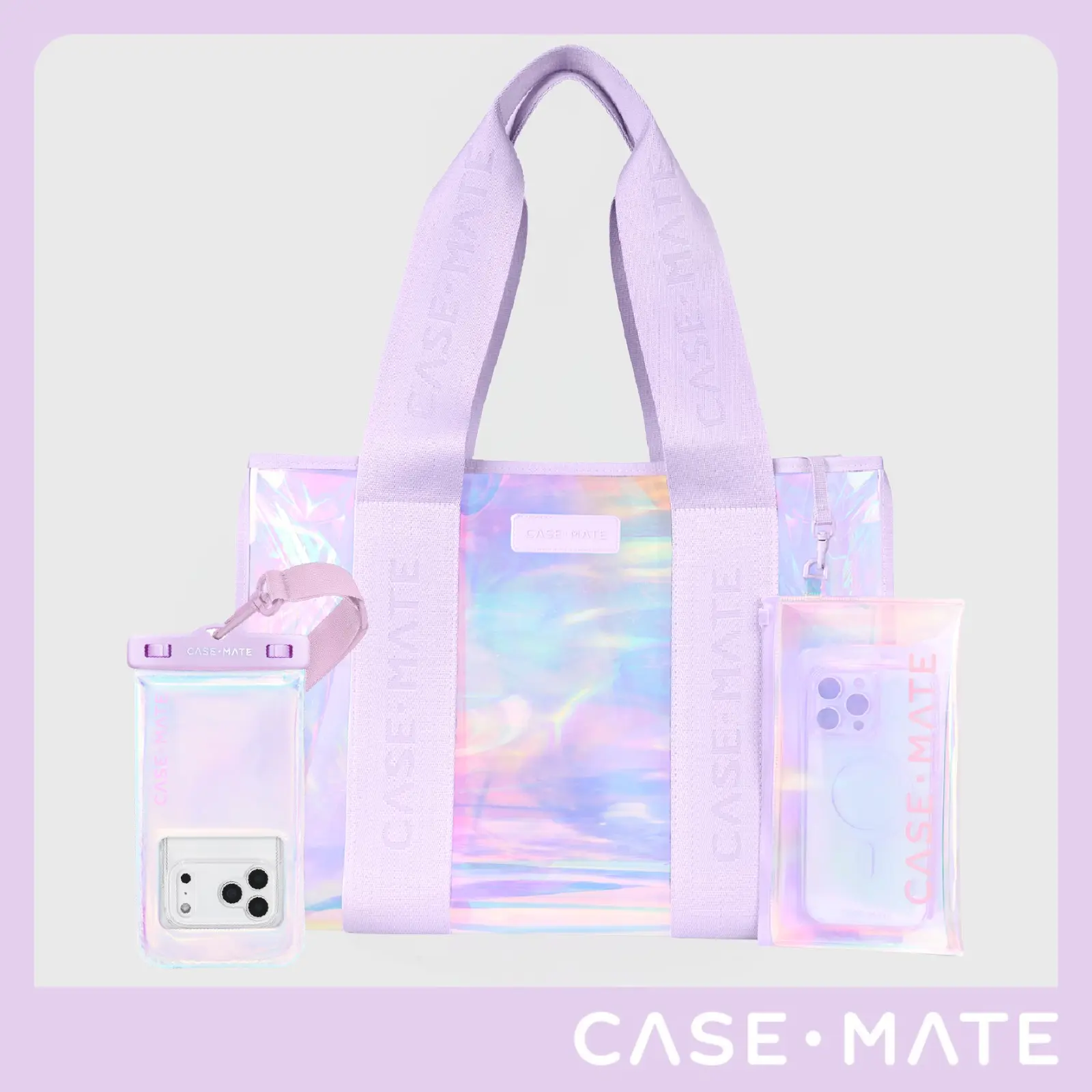 Beach Tote with FREE Waterproof Floating Pouch Bundle