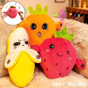 Interactive Fruit Piano Doll, Fun Body Sensor Toy, Sensory Game Stuffed Animal, Promotes Parent-Child Bonding, Creative Science Experiment Kit