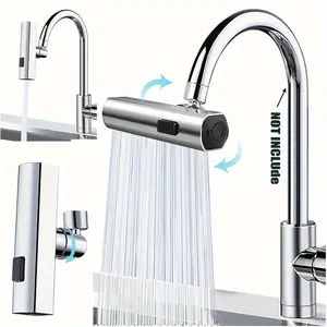 3 in 1 Large-scale 360° Waterfall Kitchen Faucet - Touch-controlled, Swivel Spout, Extender for Kitchen Sink