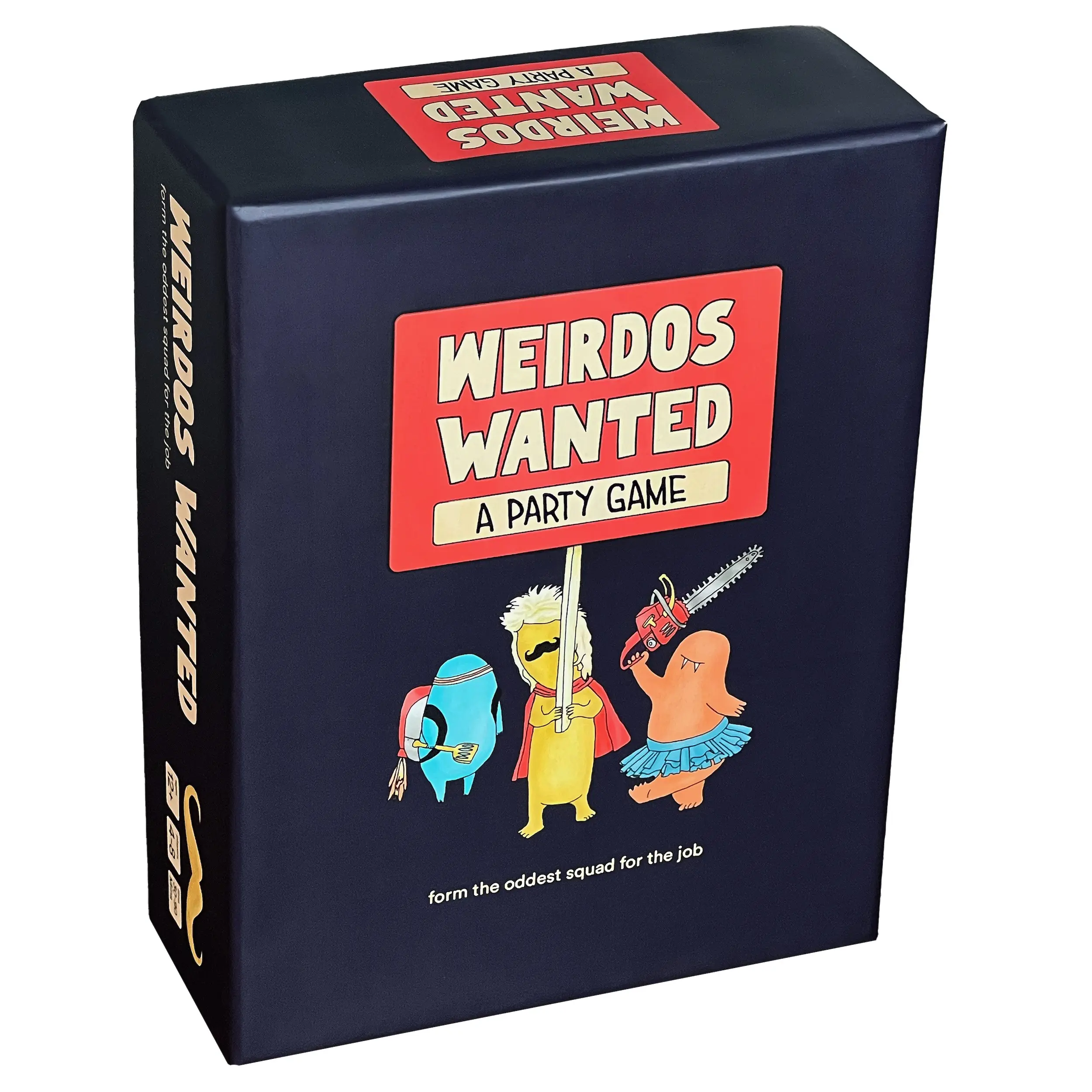 Weirdos Wanted - a hilarious party game - travel sized - 4-8 players game night - age versatile Fun Tabletop Game Family Fun Game Board Game