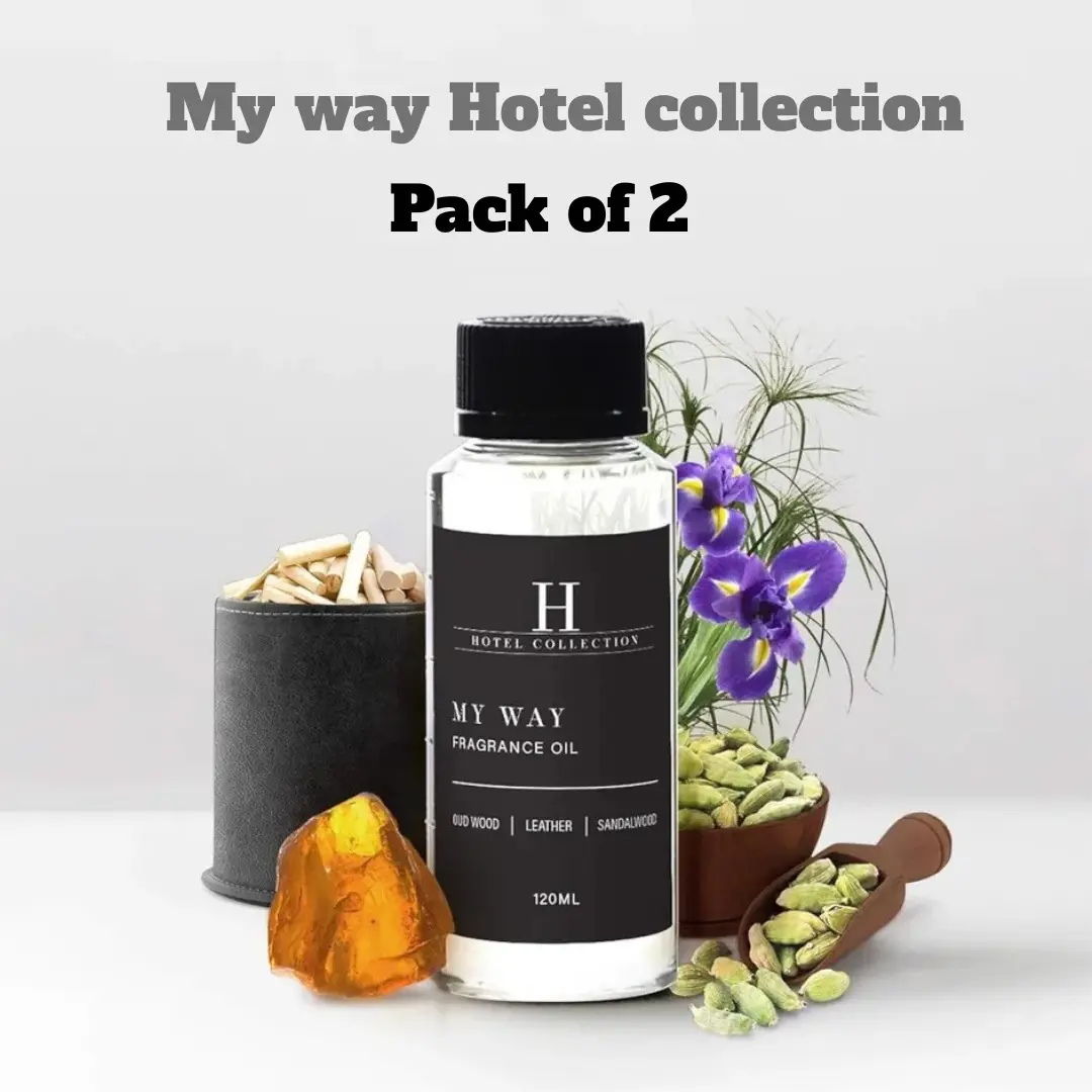 MY WAY 120ml Essential Oil Diffuser Scent - Hotel Collection Inspired Aromatherapy Oils, Floral Flower Fragrance for Home & Office Use Scented Oils