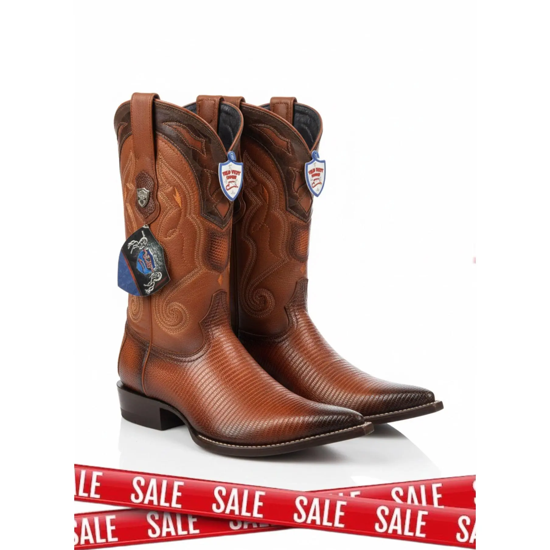 Men boots Faded Coñac